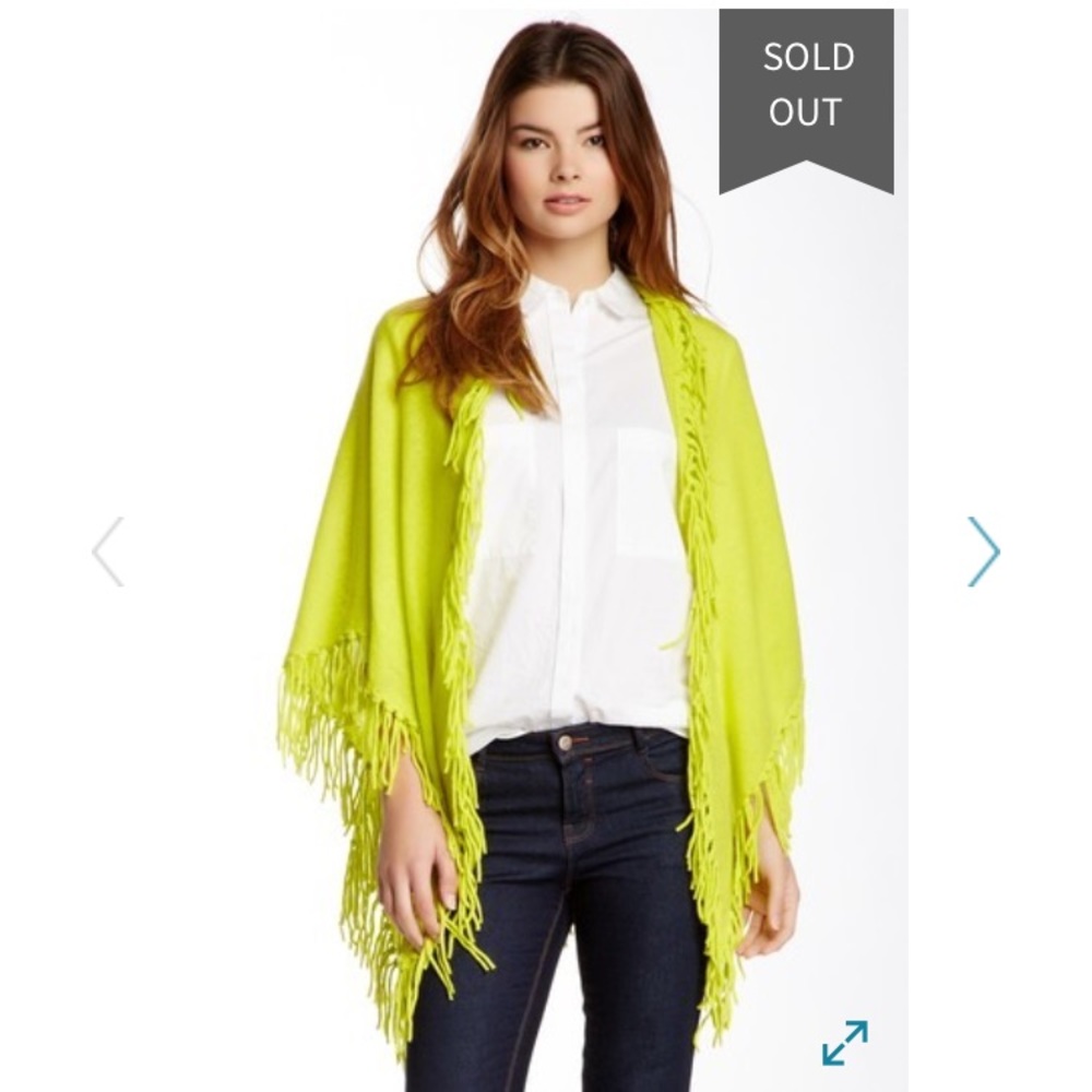 Minnie Rose Cashmere Shawl with Fringe